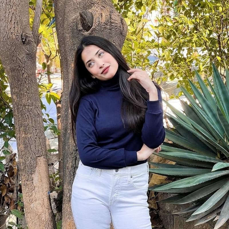 Navy Blue turtle neck