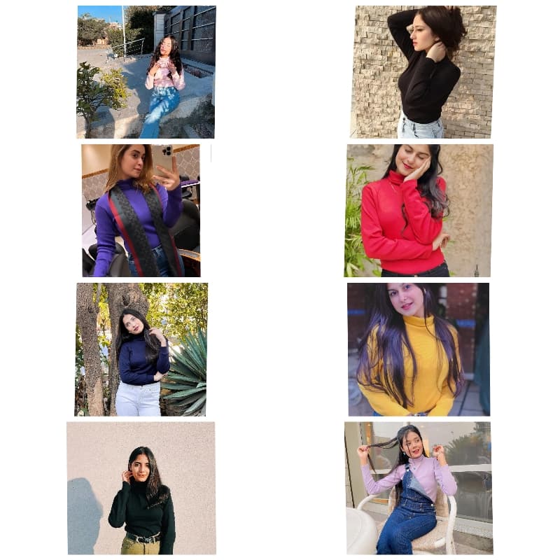 Pack of 8 Turtle necks