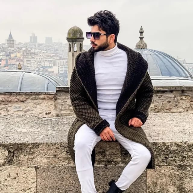 White Turtleneck male